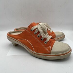 Vintage Y2K Chinese laundry orange sneaker heels tennis shoes Women's Lace Up 7